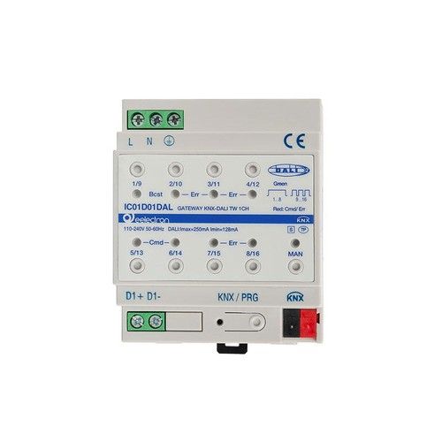 EELECTRON IC01D01DAL KNX DALI GATEWAY - 1 CANALE - BIANCO DINAMICO DT6,