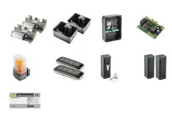 GIBIDI K872/BF Kit Auomazione Per Cancelli A Battente 230 Vac
