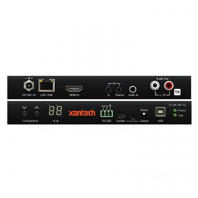 ELAN XT-4K-VIP-TX A/V Over IP Xantech 4K Video Over IP Transmitter with Audio Breakout