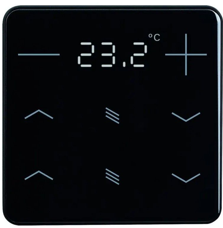 ELSNER 71102 KNX eTR 202 Sunblind- black RAL 9005 Button for Temperature