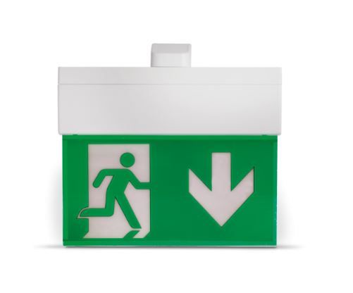 LIXIT HP320LA000040 Lampada di segnalazione di sicurezza per l’esodo (pannello di segnalazione PMMA escluso) - visibilità fino a 20m serie HP320