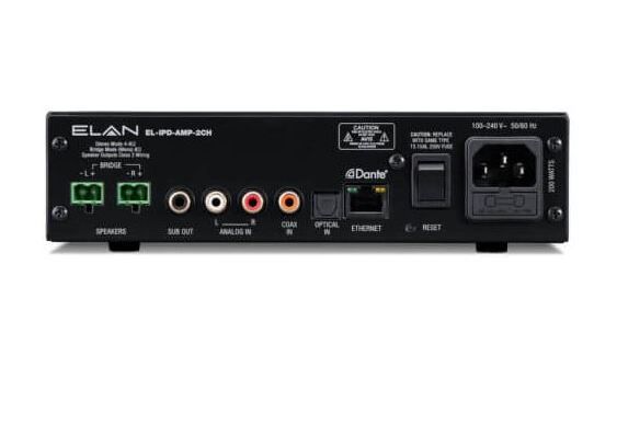 ELAN EL-IPD-AMP-2CH Single Zone 2 Channel Dante Enabled Amplifier