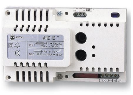 CDVI ARD12T STABILIZED 12V-1.0A POWER SUPPLY WITH RELAYS IN US