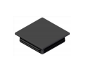 UNISTAB CQA001H black ABS cap for 120 aluminum square pole