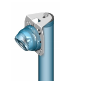 UNISTAB AM2960B supporto bullet camera BIANCO per testa palo d. 60