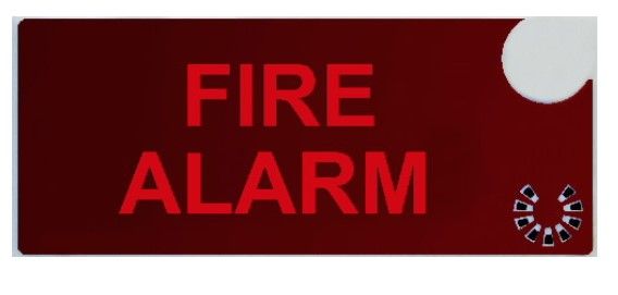 COOPER CSA INCENDIO CSA08584-4 DICITURA 5965 "FIRE ALARM"