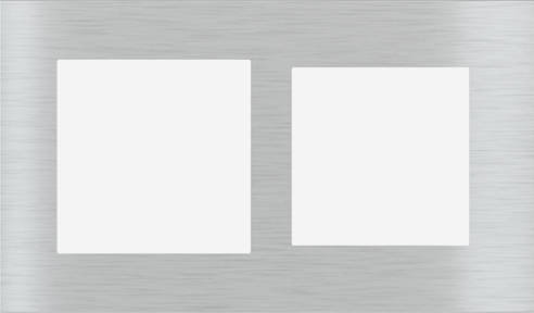 EKINEX EK-S2G-GBQ Placca Surface (71 e 20Venti ) rettangolare colore alluminio