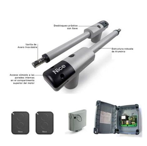 NICE TOO3024KLT Kit Automazione Cancelli A Battente Ante 3m