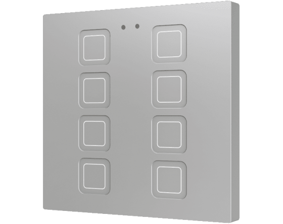 ZENNIO ZVIT8C Tecla 8. PC-ABS Capacitive push button - 8 buttons