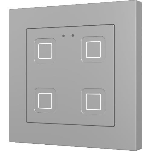 ZENNIO ZVIT70X4S Tecla 70 X4. PC-ABS Capacitive push button 70x70 -
