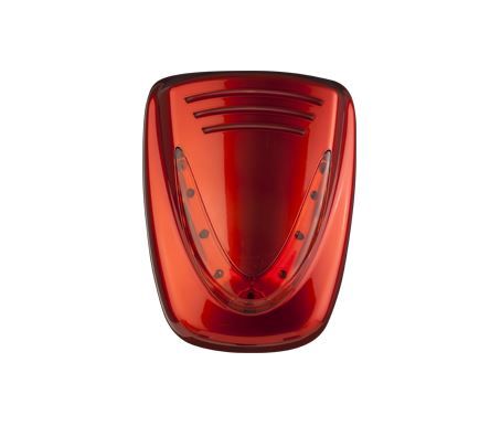 VENITEM 23.28.04 Sirena MURANO pearly red-orange owl container only