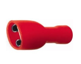 GIBIDI P9AE01220 00010-CAPICORDA FEMMINA FASTON 6,3 ROSSO PROTETTO