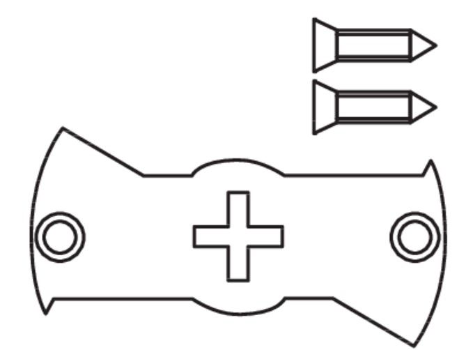 CAME 001YM0156 Supporto impronta croce per MO5