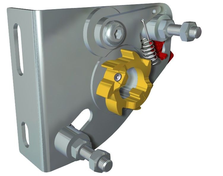 SOMMER 25651-R Spring safety device m50-67. right
