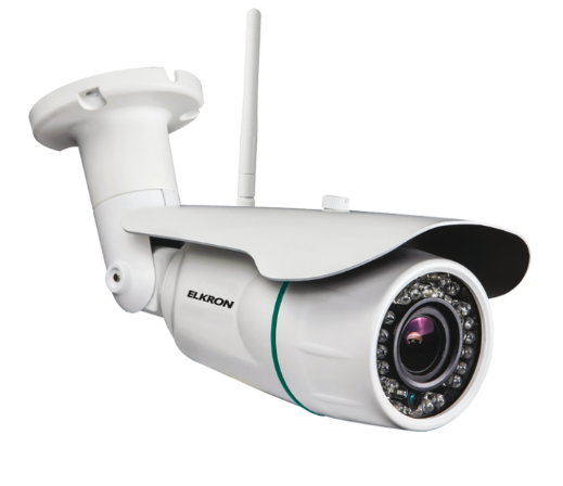 ELKRON 80TC2T00133 TC20/N Bullet IP/WIFI camera, 2.8/12mm 2Mp optical POE; IR CUT filter and IR LED, IP66.