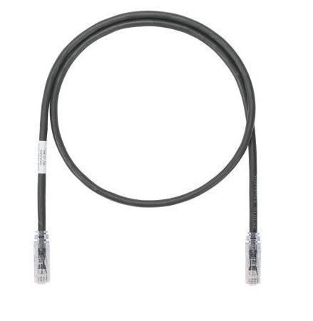 PANDUIT UTP6ASD1MBL Patch Cord in Rame- Cat 6A SD- Black UTP Cable- 1m
