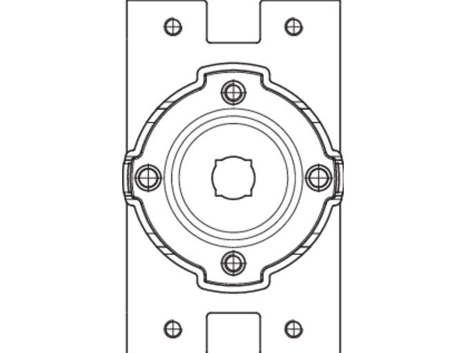 CAME 001YM0159 Fast Fe holder with plate