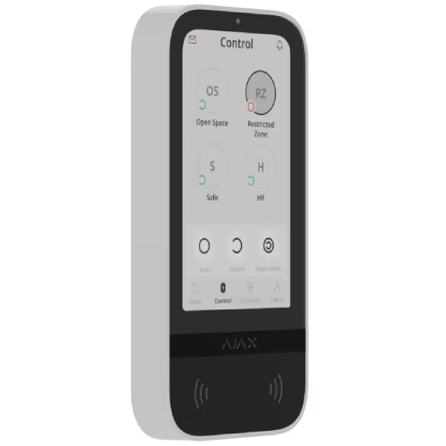 143608 Ajax Superior KeyPad TouchScreen Fibra ASP white