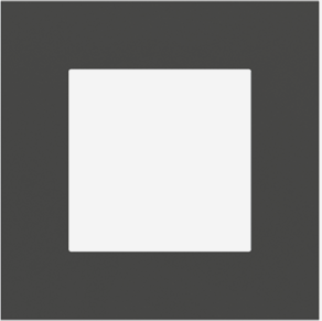 EKINEX EK-PQP-GAL Placca quadrata finestra 45x45 mm - colore grafite