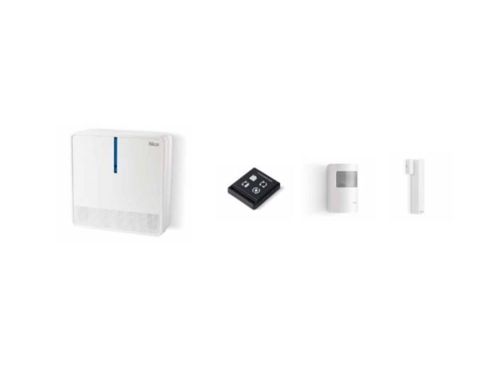 MNKITW7002C MyNice alarm kit: 99 zone control unit in 6 areas, Dual Band two-way radio, Wi-Fi