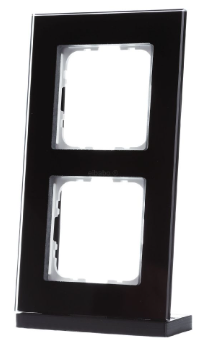 MDT BE-GTR2S.01 Cornice in doppio vetro KNX, nera BE-GTR2S.01
