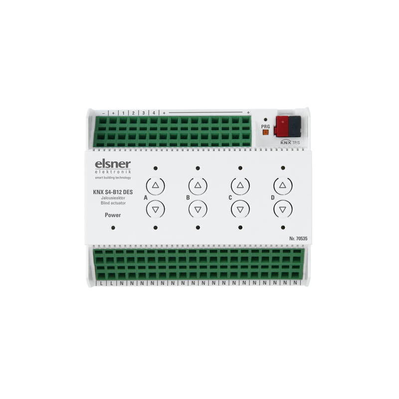 ELSNER 70535 KNX S4-B12 DES Actuator for 4 Drives with 3 Limit
