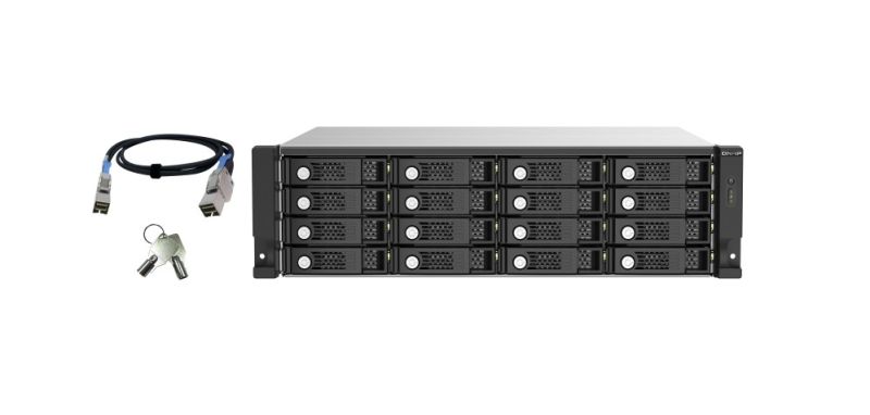 QNAP TL-R1620SEP-RP Enterprise-class 12Gb/s SAS storage expansion that supports multipath addressing and serial linking