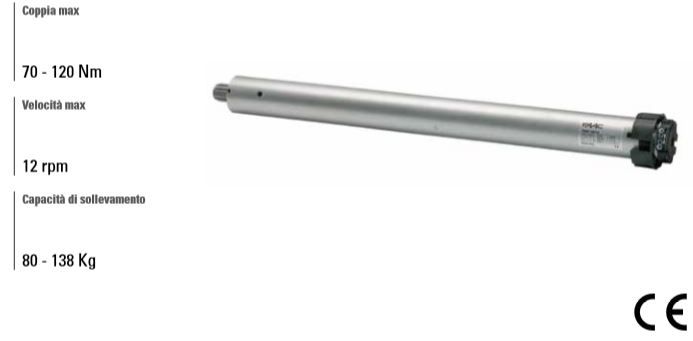 FAAC 130107 MOTORE TUBOLARE TM 58 120/12