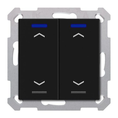 MDT RF-TAL55T206.A1S RF KNX+ Taster Light 55 2T, Secure, +T, black op.