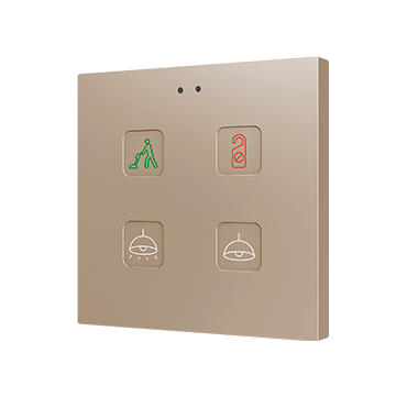 ZENNIO ZVIT4C Tecla 4. PC-ABS Capacitive push button - 4 buttons