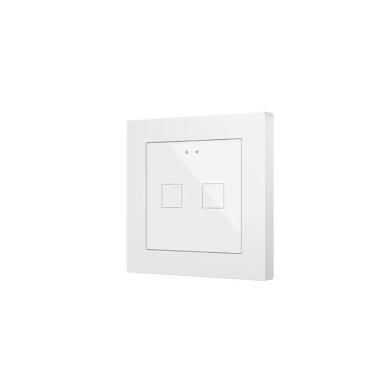 ZENNIO ZVIF55X2V2W Backlit capacitive touch switch (55 x 55 mm) 2 keys, white