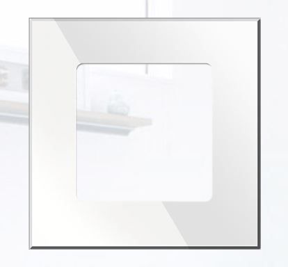 BLUMOTIX BX-Q10W KRISTAL placca in vetro 2 posti Bianco