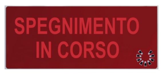 COOPER CSA INCENDIO CSA08589 DICITURA 5955 "SPEGNIMENTO IN CORSO"