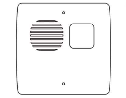 VENITEM 23.30.35 SIREN TRIADE QL white/orange - square EN50131-4