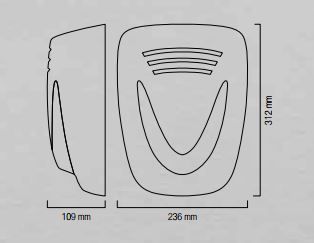 VENITEM 23.27.26 MURANO LS siren without EN50131-4 cover-cap with double micro anti-shock anti-foam system against violent shocks