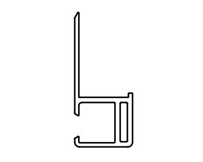 FAAC 105809 PROFILO VERTICALE BATTUTA ANTA SINGOLA L=5.200 TK20