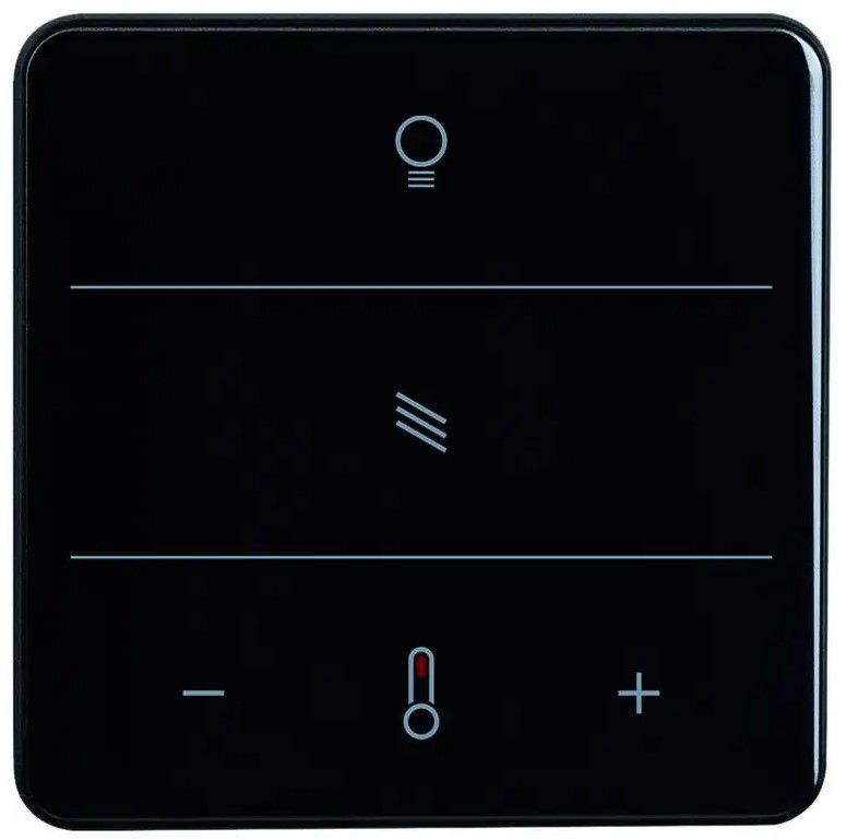 ELSNER 71062 71062 KNX eTR MultiTouch Light/Sunblind Taster für Licht, Sonnenschutz, Temperatura, nero