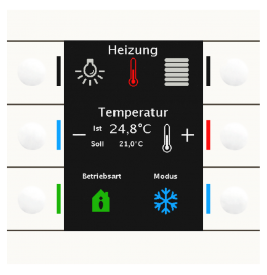 MDT BE-TAS86.01 BE-TAS86.01: Pulsante Smart 86, Plastica, Bianco - Finitura Lucida