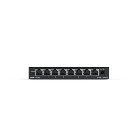 RUIJIE RG-ES108GD 8-Port Gigabit Unmanaged Switch, 8 Gigabit RJ45 Pro