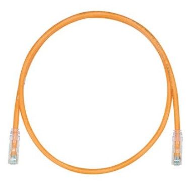 PANDUIT UTPSP1MORY Patch Cord in Rame- Cat 6- Orange UTP Cable- 1 Meter
