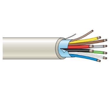 ARITECH INTRUSION WC108W-HF 2x0.75 + 6x0.22 shielded cable, halogen-free. 100 m skein