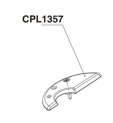 RIB CPL1357 LEFT BOSS UNLOCK KNOB