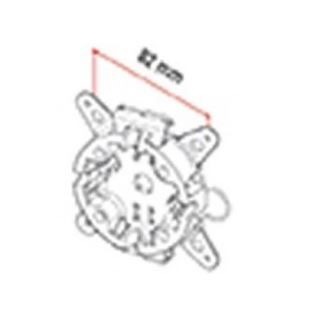 FAAC 132340 SUPPORTO ALLUMINIO CON ALI E MOLLA RITENUTA TM58