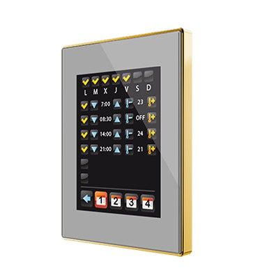 ZENNIO ZVI-Z41LIT-SG ZVI-Z41LIT-SG Z41 Lite Full Color Capacitive Touch Panel Lite, silver/golden