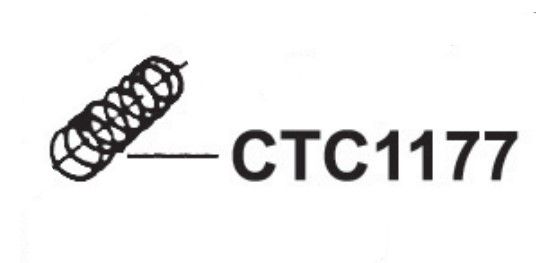 RIB CTC1177 MOLLA SPINGI DISCO GIALLA FRENO ACJ9015/14