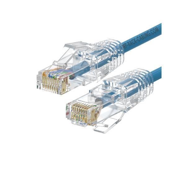 WP RACK WPC-PAT-6AU030LB-S SLIM PATCH CABLE CAT.6A U-UTP, 3.0m BLUE