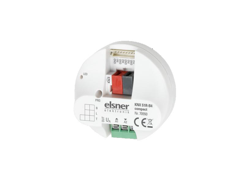 ELSNER 70550 Attuatore Multifunzione compatto KNX S1R-B4 - 4 Ingressi Binari