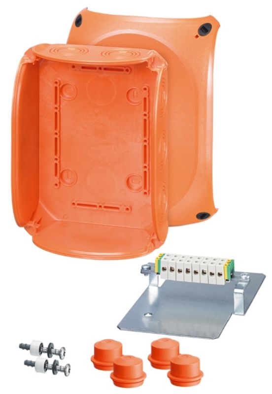 HENSEL Fk 1608 IP65 junction box. 10 poles. for cables in