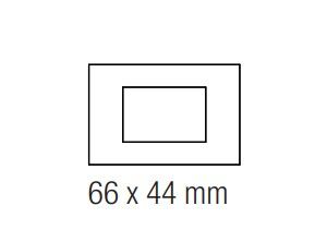 EKINEX EK-PRP-F Rectangular window plate 66x44mm in NTM