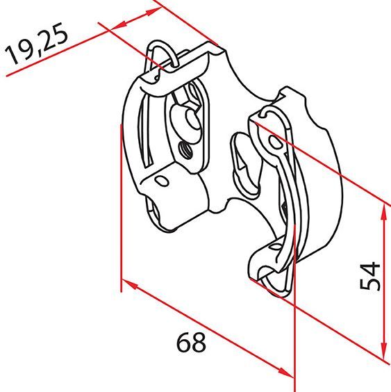 FAAC A4506_0555S TM2 SUP45 - CLIP RINFORZATE SUP_1PC